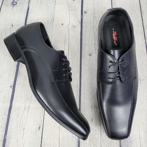 VANGELO | Tux matte black lace-up dress shoes